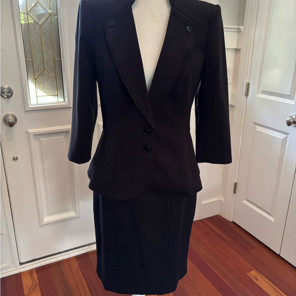 White House Black Market Black skirt suit set